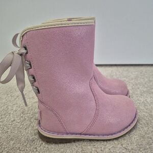 Ugg Pink Lace Up, Toddler Size US 6